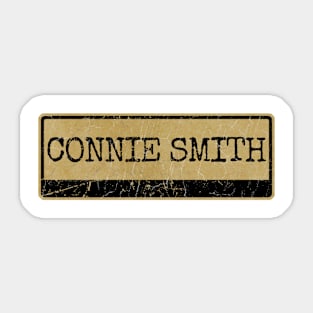 Aliska text black retro - Connie Smith Sticker